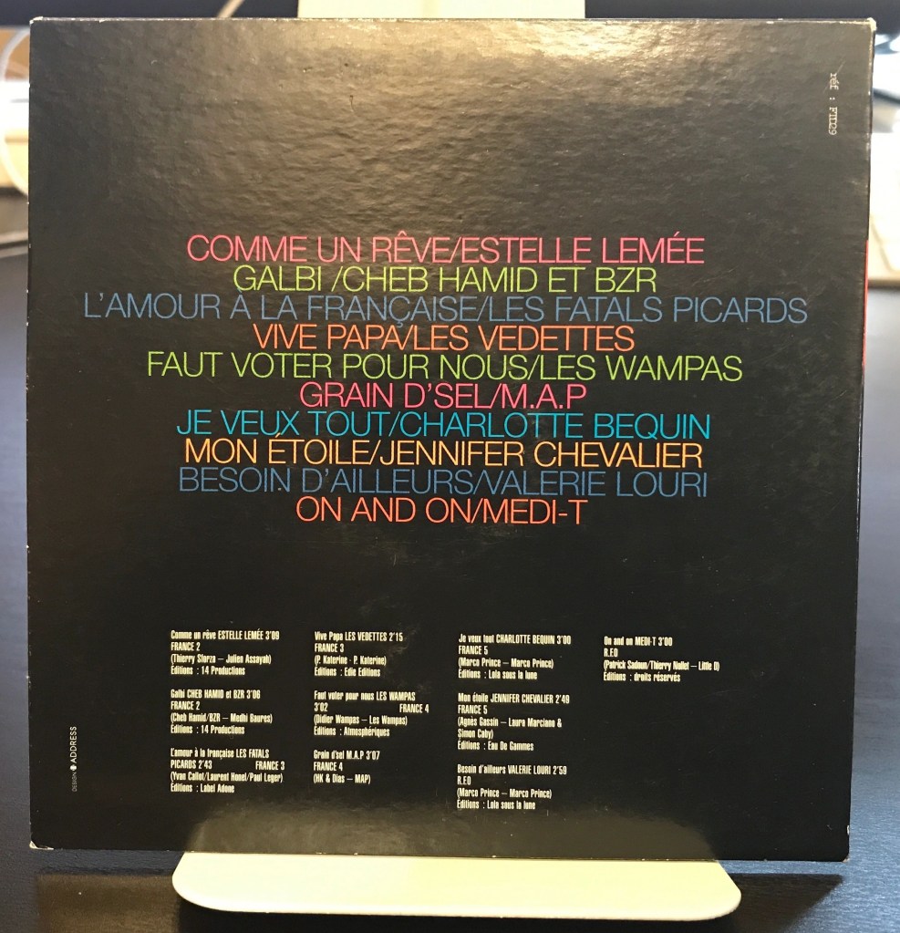 Pochette arrière Compilation sélection France Eurovision 2007 avec Didier Wampas