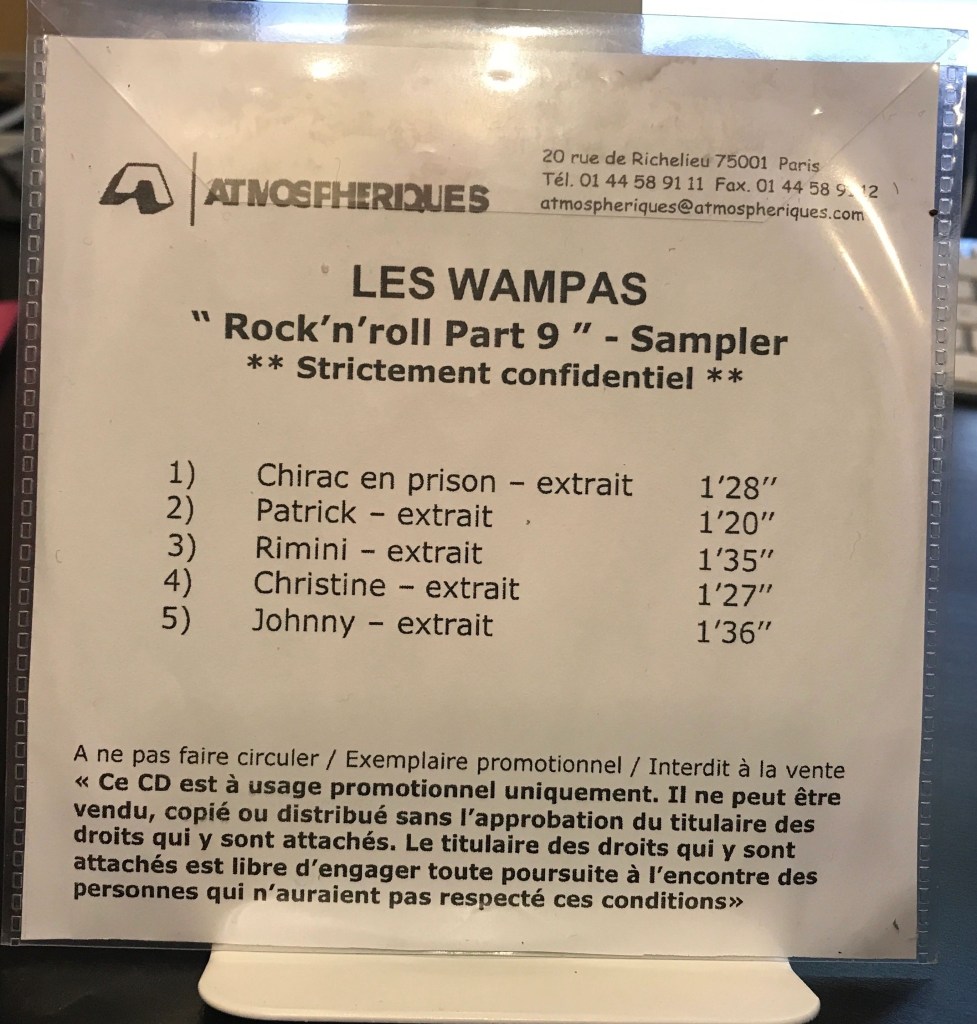 ROCK'N'ROLL PART 9 - Sampleur 5 titres PROMO - jaquette version IMAGINE