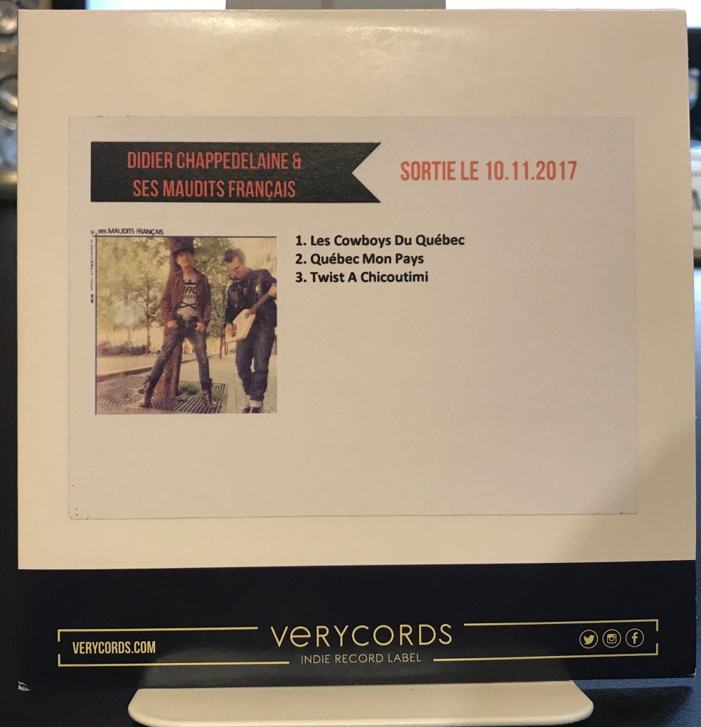 Cd promo 3 Titres de Didier Chappedelaine & Ses Maudits Français (chanteur des Wampas)