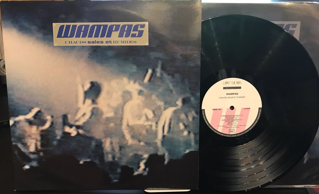 Première édition vinyle de Chauds sales et Humides des Wampas - Version new rose 1988