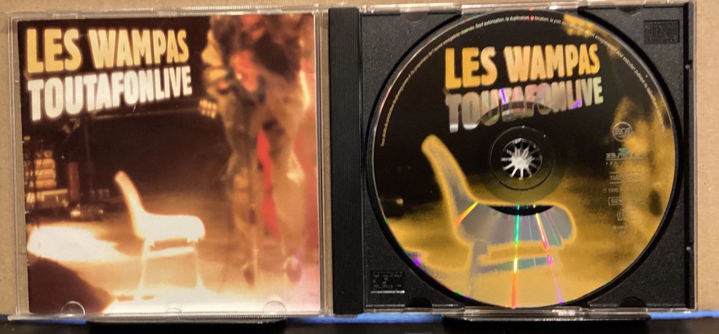 Cd TOUTAFONLIVE de1996 premier et seul album live de la discographie Wampas 