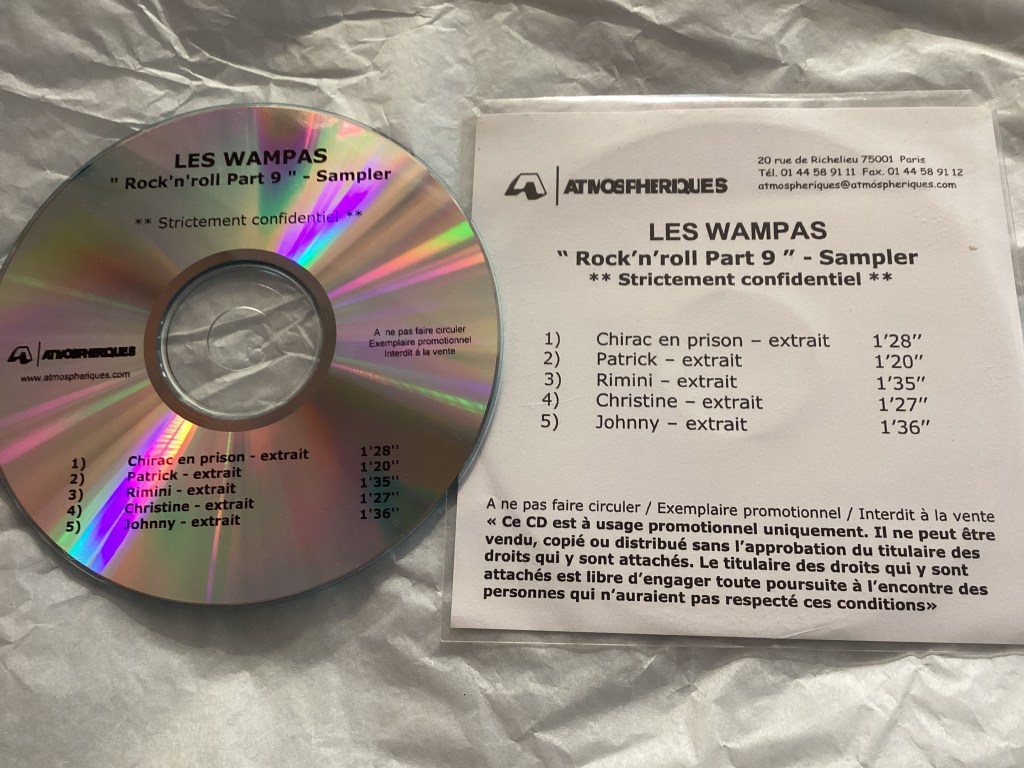 ROCK'N'ROLL PART 9 - CD et jaquette Sampleur 5 titres PROMO -version ATMOSPHÉRIQUE