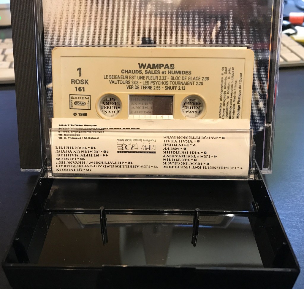 La cassette de 1988 de Chauds sales et Humides - les Wampas LP