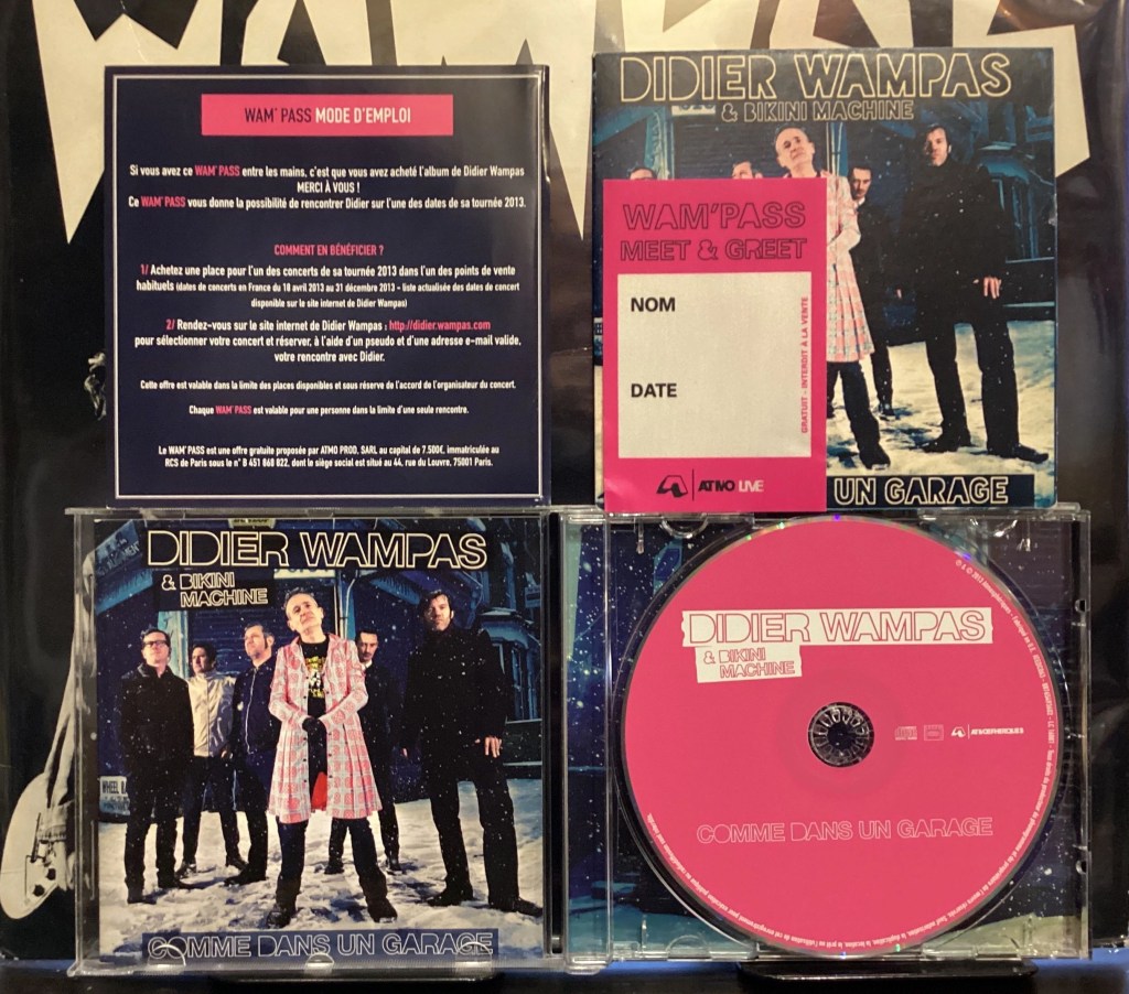 Didier Wampas et les Bikini Machine - Album CD avec son Wam’Pass pour rencontrer Didier