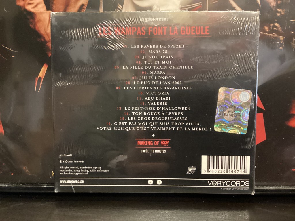 Les Wampas font la Gueule Le CD + DVD neuf de 2014