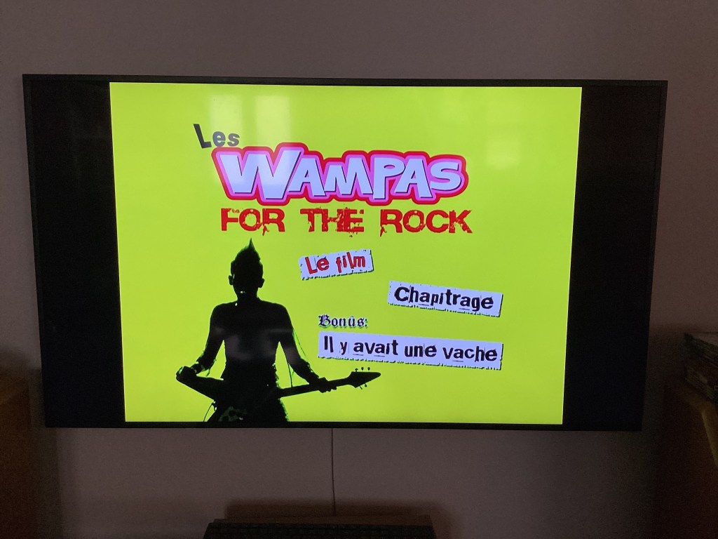 DVD des Wampas for the rock trilogie , menu du dvd 